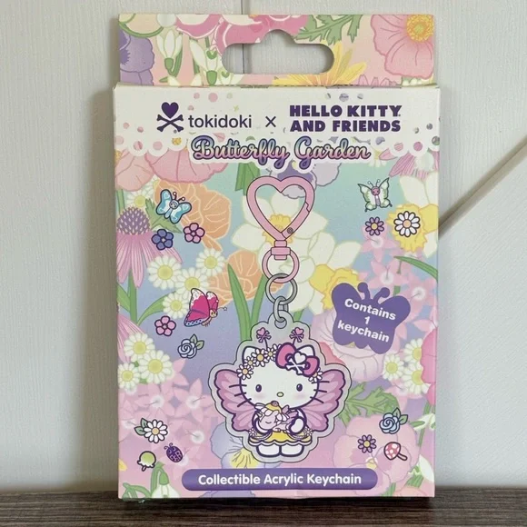 NWT Tokidoki x Hello Kitty Butterfly Garden Mystery Keychain - Picture 1 of 3